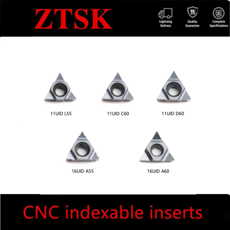 

11UID 16UID A55 A60 C60 D60 L55 LDA High-quality CNC Lathe Cutters Deep Hole Carbide Threading Inserts For Steel/Stainless steel