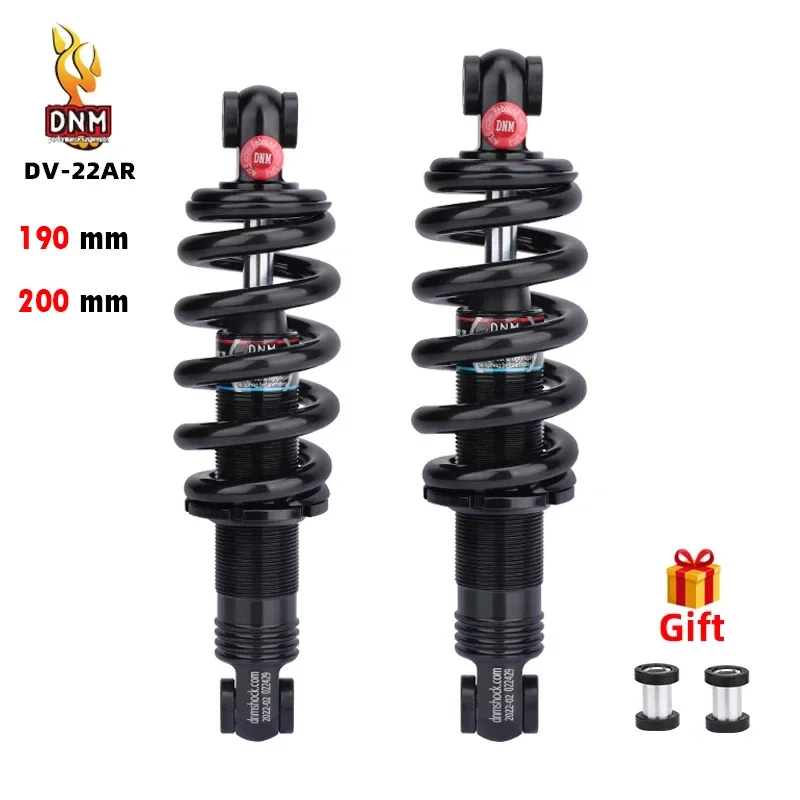 

DNM DV-22AR mountain bike shock absorber damping adjustment 750LBS 190mm 200mm hydraulic spring mountain bike rear shock