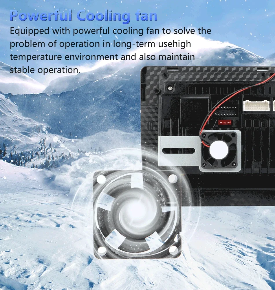 5V Car Radio Cooling Fan For Android Multimedia Player Audio Head Unit Motherboard CPU Cooling With Iron Bracket car radio car radio cooling fan