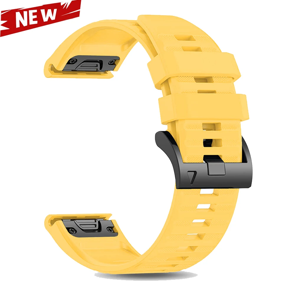 Silicone Sport Watch Band - Quick Fit Strap Bracelet, 22/26mm