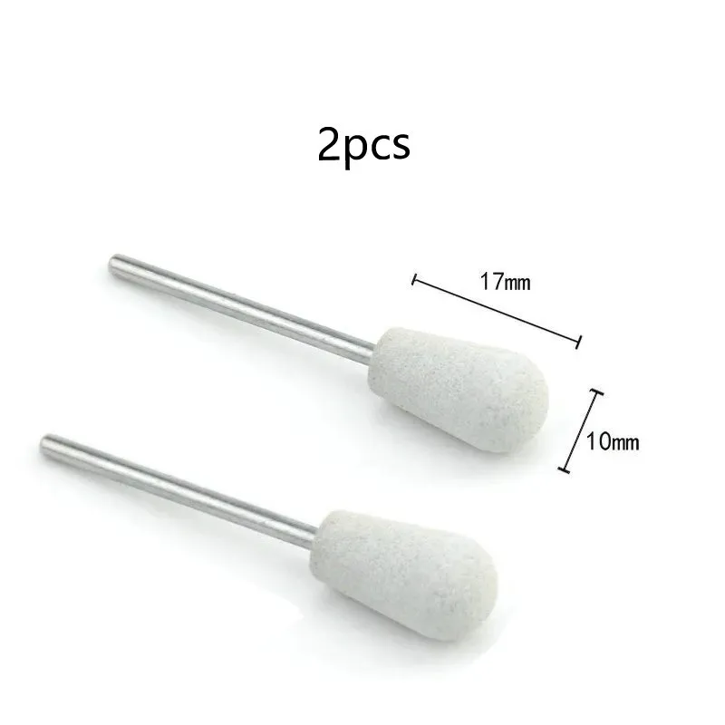 Silicone Rubber Manicure Grinding Head - 2 Pack for Burr and Dead Skin Removal