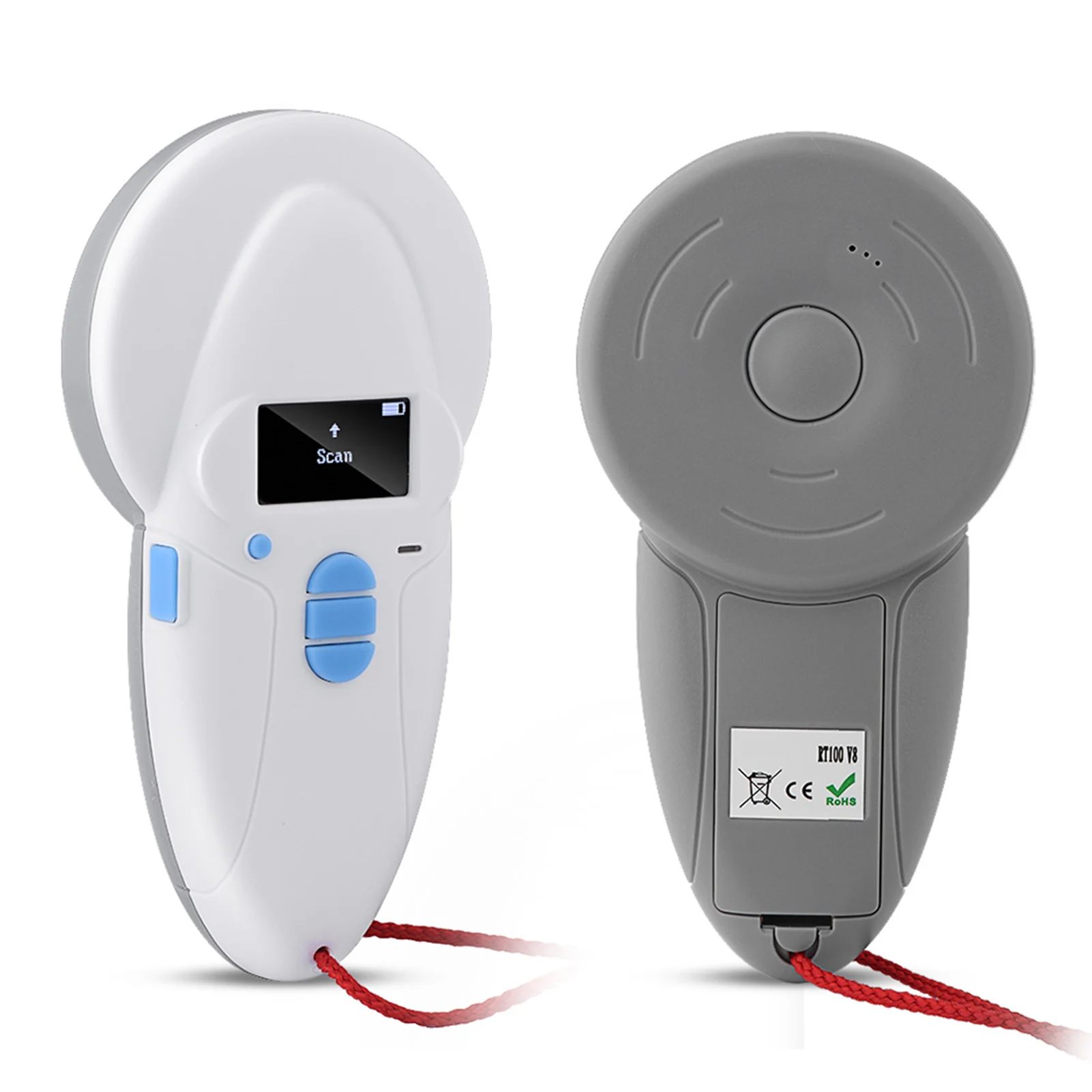 휴대용 충전식 동물 칩 ID 리더 마이크로칩 RFID 스캐너 마이크로칩 리더