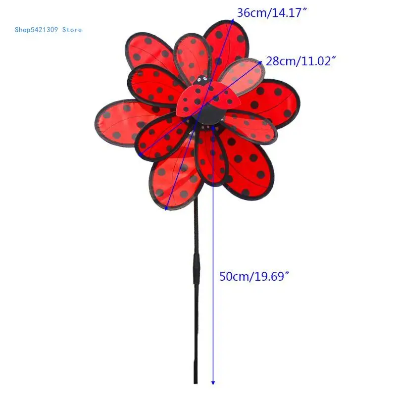 85WA Kids Double Layer Windmill Wind Spinner Pinwheel Home Garden Yard Decoration Outdoor