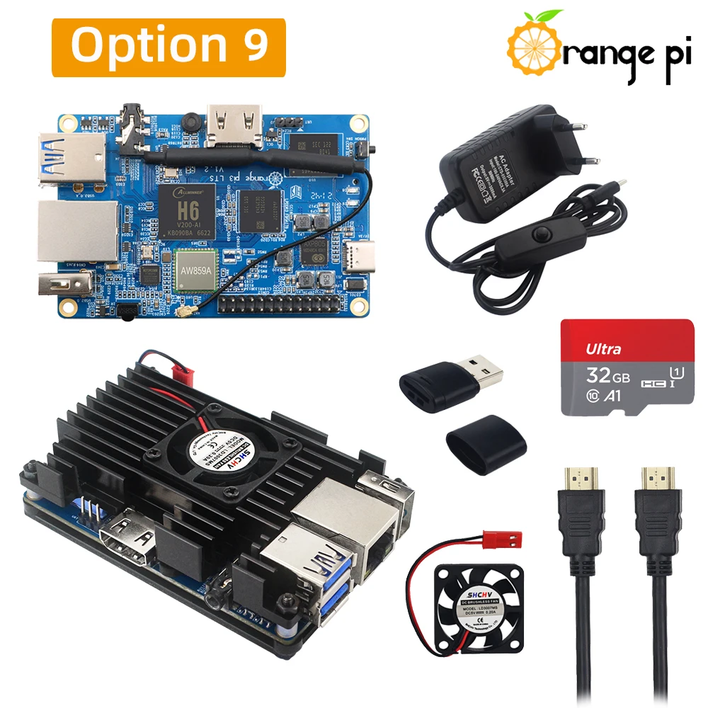 HDMI, cartão TF, OPI 3LTS, H6, 64Bit,