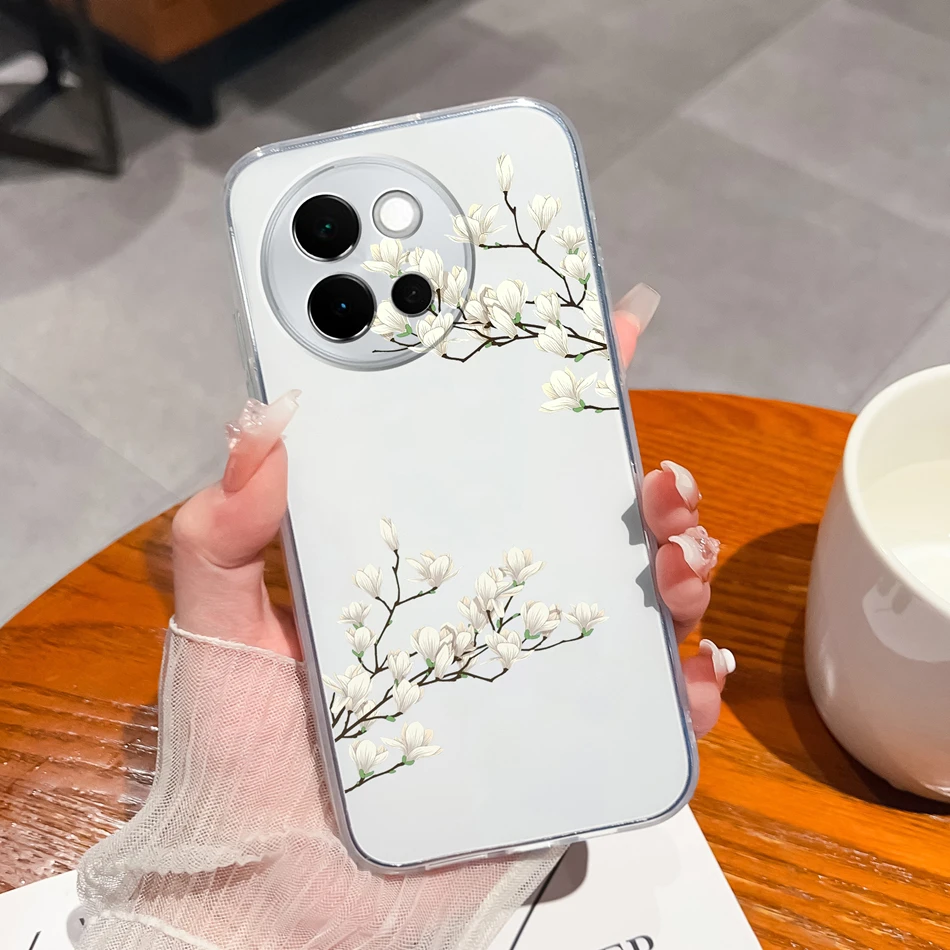 Leisure Butterfly Soft Clear Silicone Anti-Drop Phone Case - Slim Back Cover