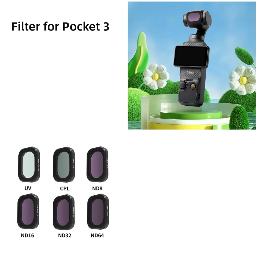 

Поляризационный фильтр для карманного 3 CPL ND8/16/32/64 УФ-диммер широкоугольный объектив макро Защита от царапин аксессуары для камеры