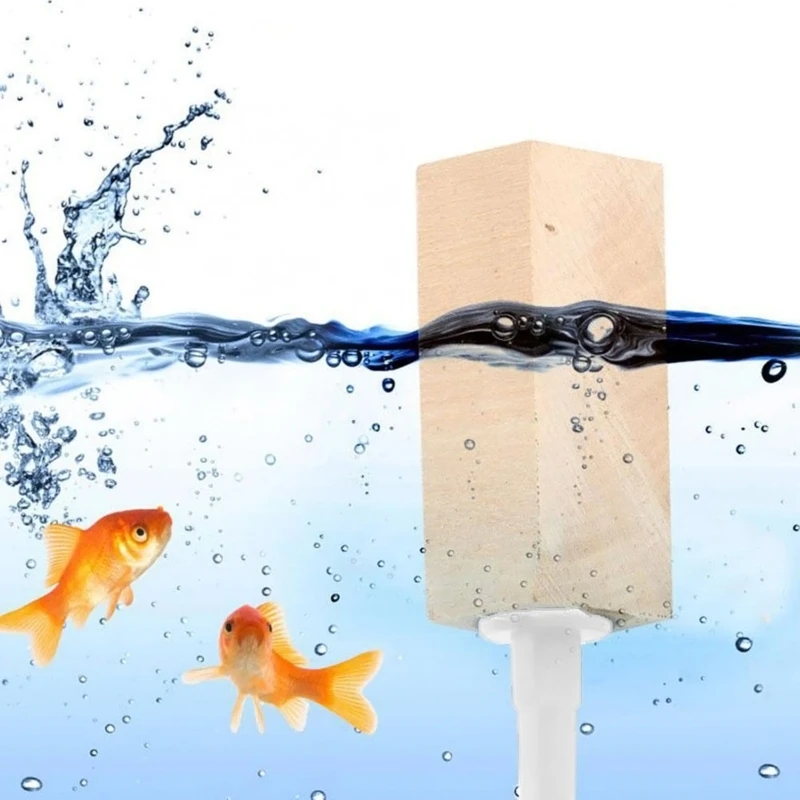 Fish Tank Wood Air Stone Natural Wooden Air Bubble Stone for Increasing Oxygen