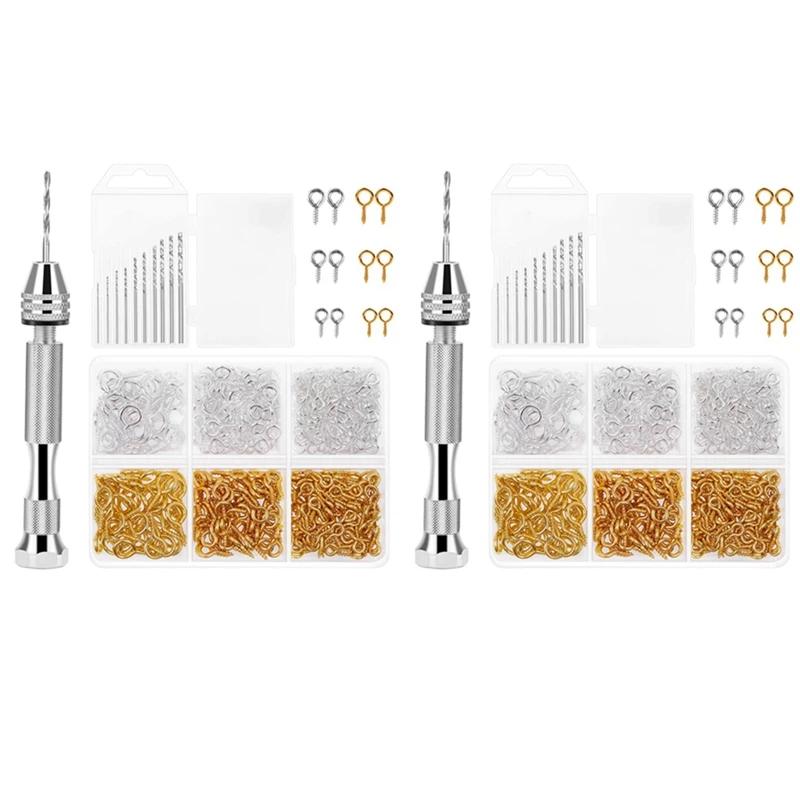 

Resin Tools Kit With 2Pcs Pin Vise Hand Drill 20Pcs Drill Bits And 800Pcs Screw Eye Pins For DIY Keychain Pendant Making