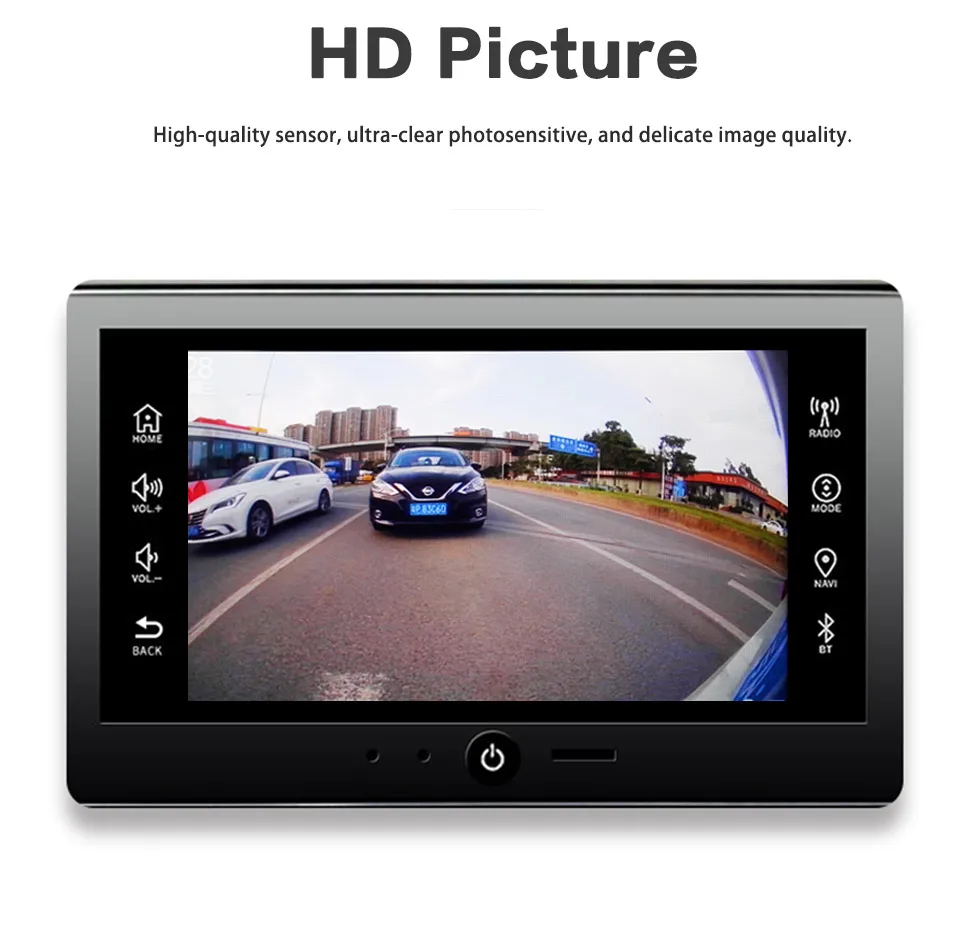 CaméRa De Recul Ahd Es586 Avec Vision Nocturne, 1080P HD, 140