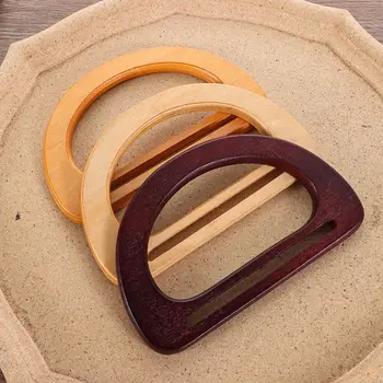 Diametro 15cm manico per borsa in legno sostituzione borsa fai da te manici per borsa O manici per borsa borse borse cinghie classiche accessori per borse