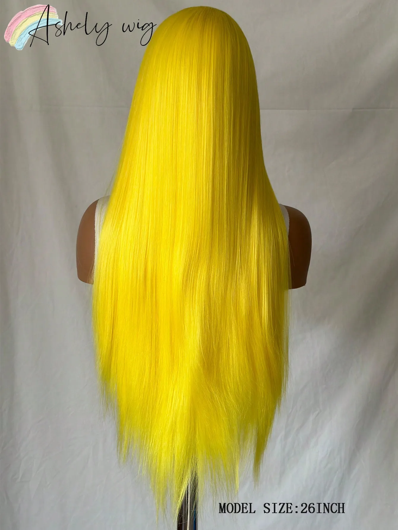 Synthetic Lace Front Wig 13*4 Long Straight Hairline Pre-Plucked Heat Resistant Fiber Fashionable Women