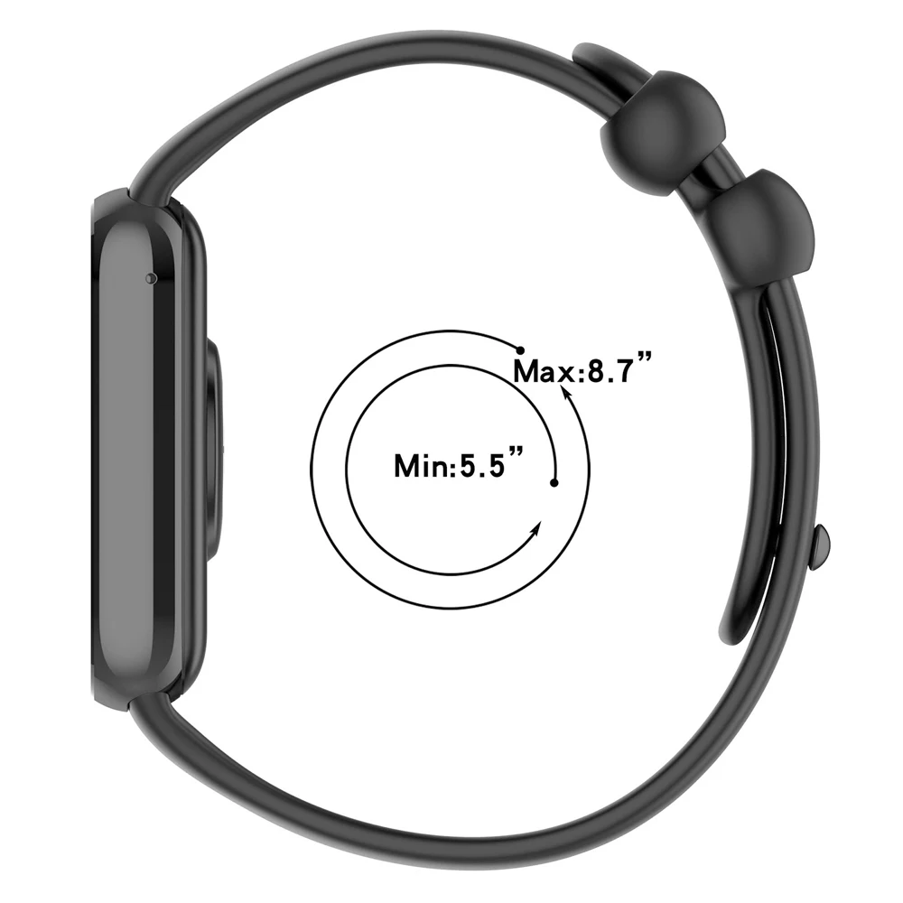 Silicone Smartwatch Replacement Band - Versatile Wrist Strap Accessory