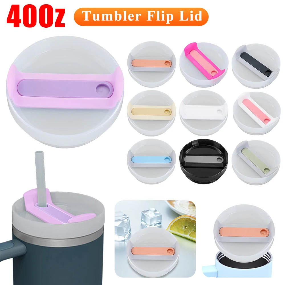 40 Oz For Stanley Thermal Water Bottle Cover Coffee Cups Flip Straw Cap Replacement Spill Proof Mugs Tumbler Lid Accessories 1
