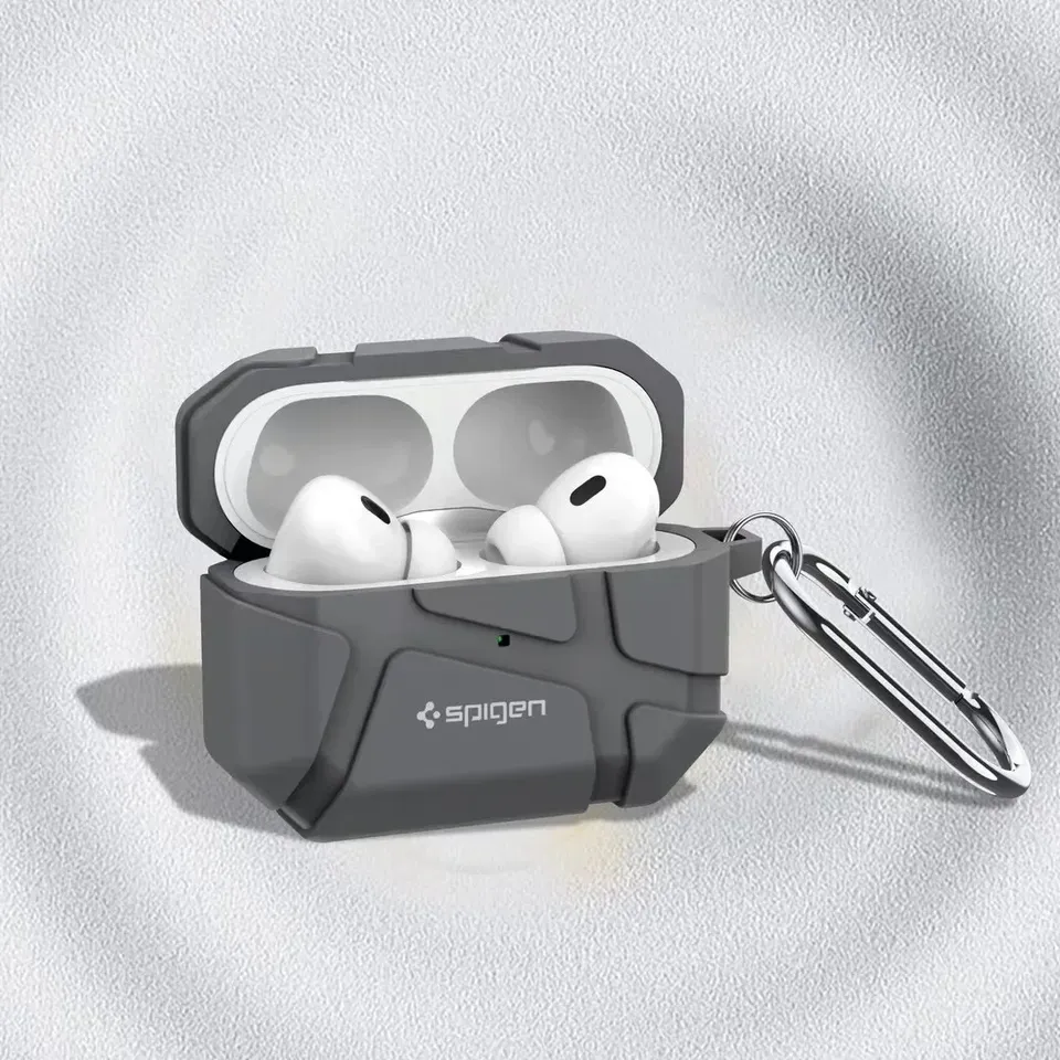 Armor Anti-fall Airpods Earphone Protective Case Suitable for Apple AirPods Pro 2 1 AirPods 4 3 TPU Airpods Cases with Carabiner