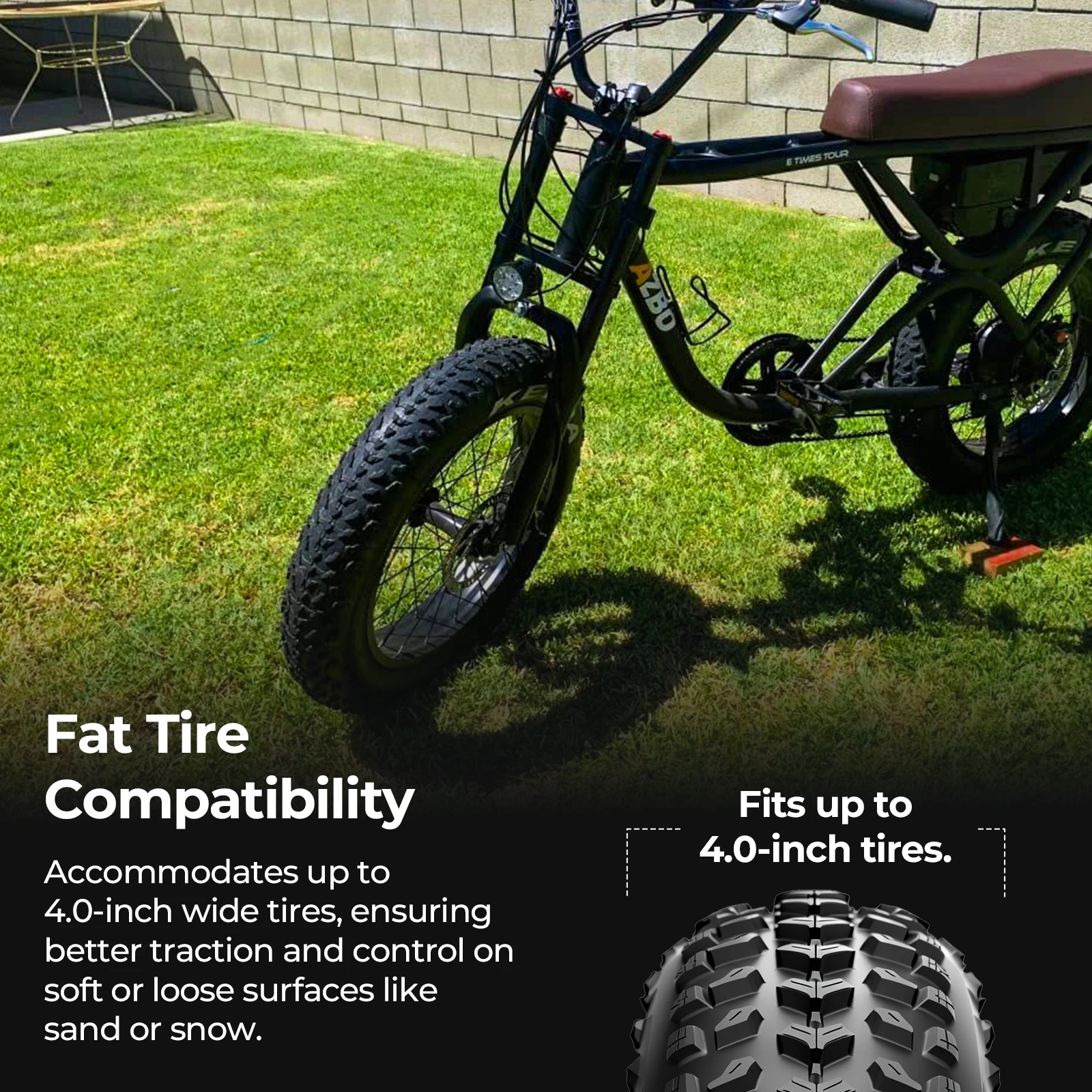 BOLANY Double Shoulder Snow Front Fork inch