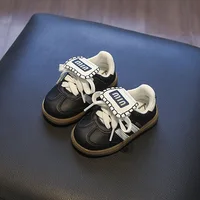 Boys And Girls Canvas Shoes Children's School Performance Shoes Fashion Children Biscuit Bottom Breathable Kids Shoes 4