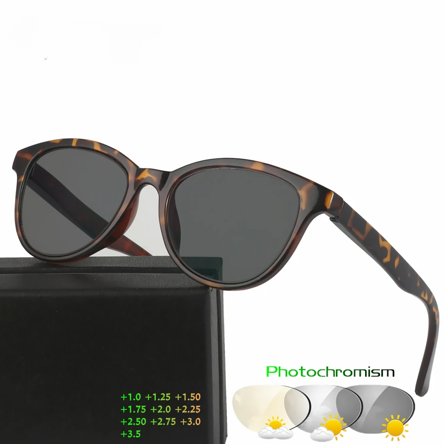 

Chashma New Design Photochromic Reading Glasses Women Men Presbyopia Eyeglasses sunglasses discoloration with Diopters