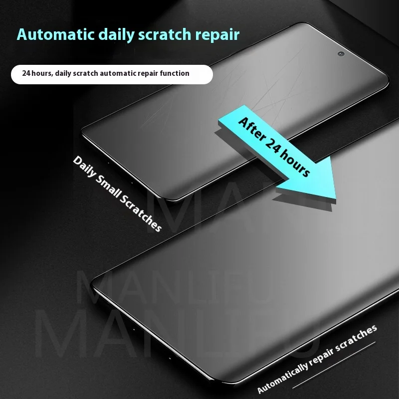 3-Pack Full Cover Front Matte Hydrogel Screen Protector - Soft Clear TPU Film