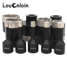 

Dry Vacuum Brazed Diamond Drilling Core Bit Porcelain Tile Drill Bits Granite Marble Masonry Hole Saw for 5/8-11 Angle Grinder