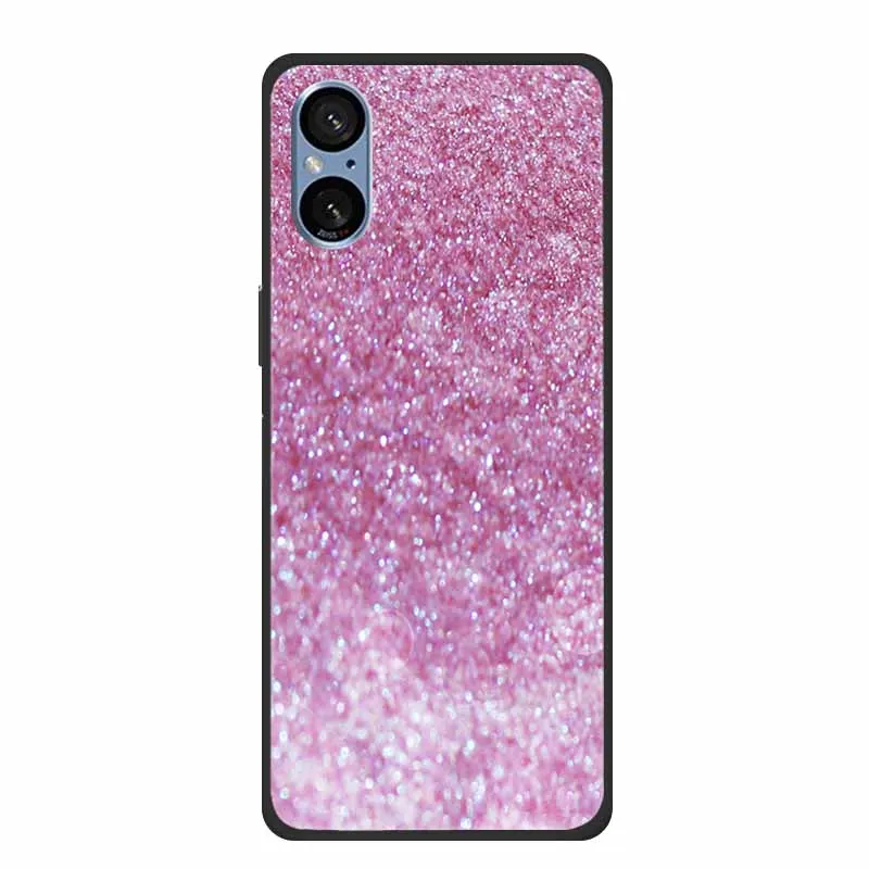 Elegant Marble Shockproof Soft Silicone TPU Back Cover for Sony Xperia 5V - Premium Phone Protection Case