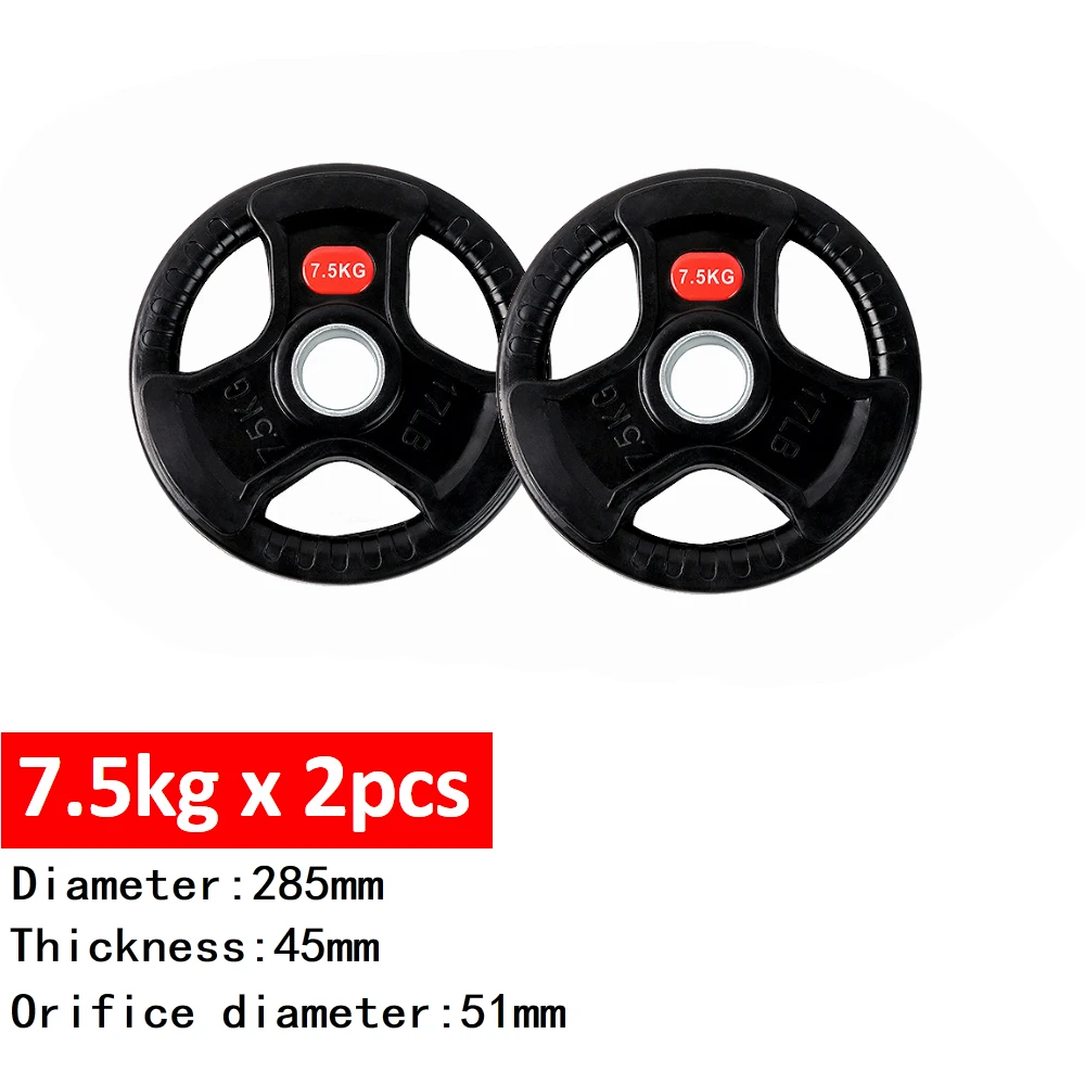 Discos para barra de pesas recubiertos de goma para gimnasio casa_voghion.com