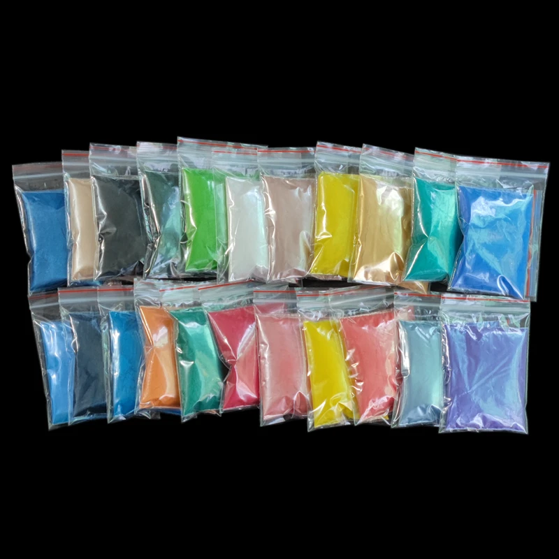 128Color Mineral Metallic Luster Mica Powder For Soap Candle Epoxy Resin Paint Colorant Dye Cosmetic Eyeshadow Pearl Dust