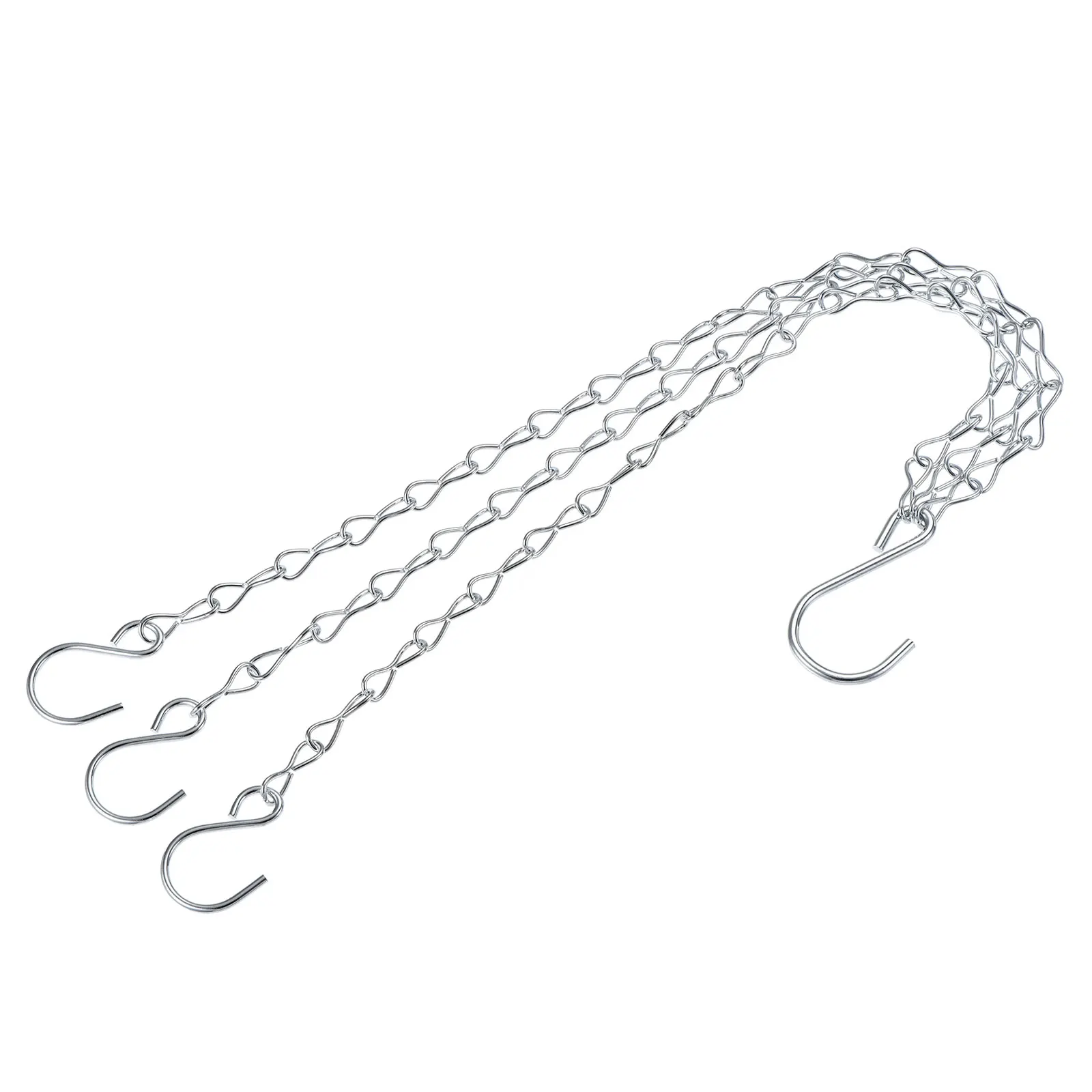 Hanging Chains 33cm Extension Link S Hooks Adjustable 3 Point Holder for Pendant Light Chandelier Lantern