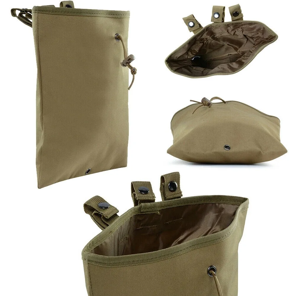 Soft Dump Pouch Tactical Recovery Pouch Drawstring Magazine Recycling Hunting Gear Small Waist Bag Belt Accessories
