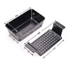 Metallic Mould Professional Meatloaf Pan Non Stick Oven Baking Pan Rectangular Loaf Pan with Insert Rack Bread Tool Baking Tool 6