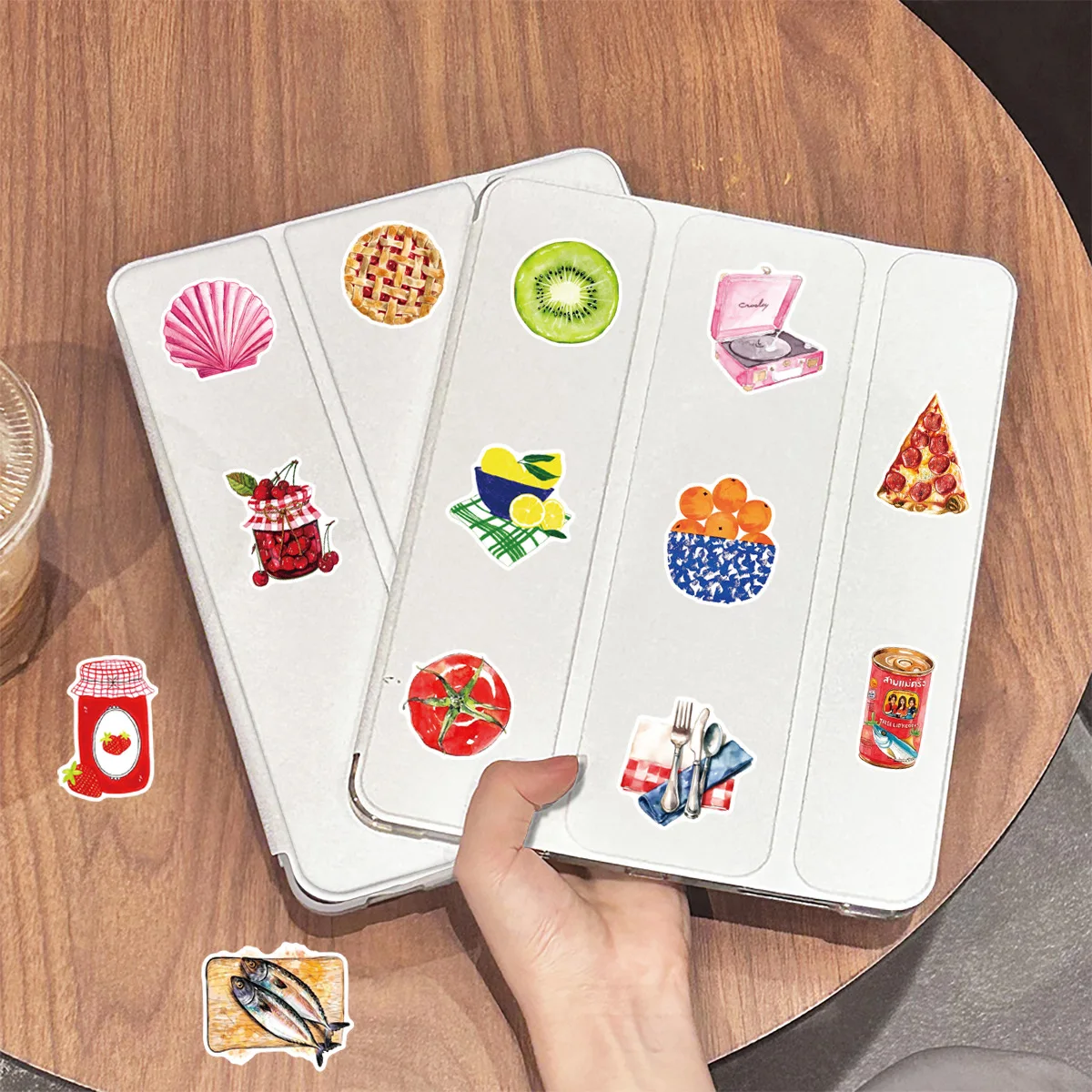 50/100PCS 귀여운 지중해 미적 감각의 그래피티 스티커 장식 기타 노트북 수하물 DIY 방수 스티커