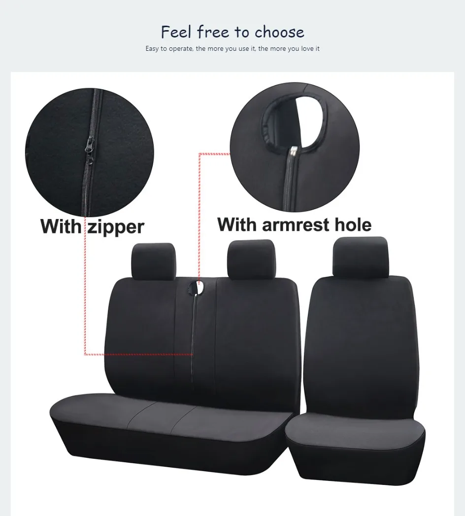 2 + 1 Van Lkw Sitzbezüge Fit Universal Transporter/Van Für Peugeot Boxer 250 Für Gazelle 3302 Für Sprinter 02 Für Citroen Jumpy – Detail 6