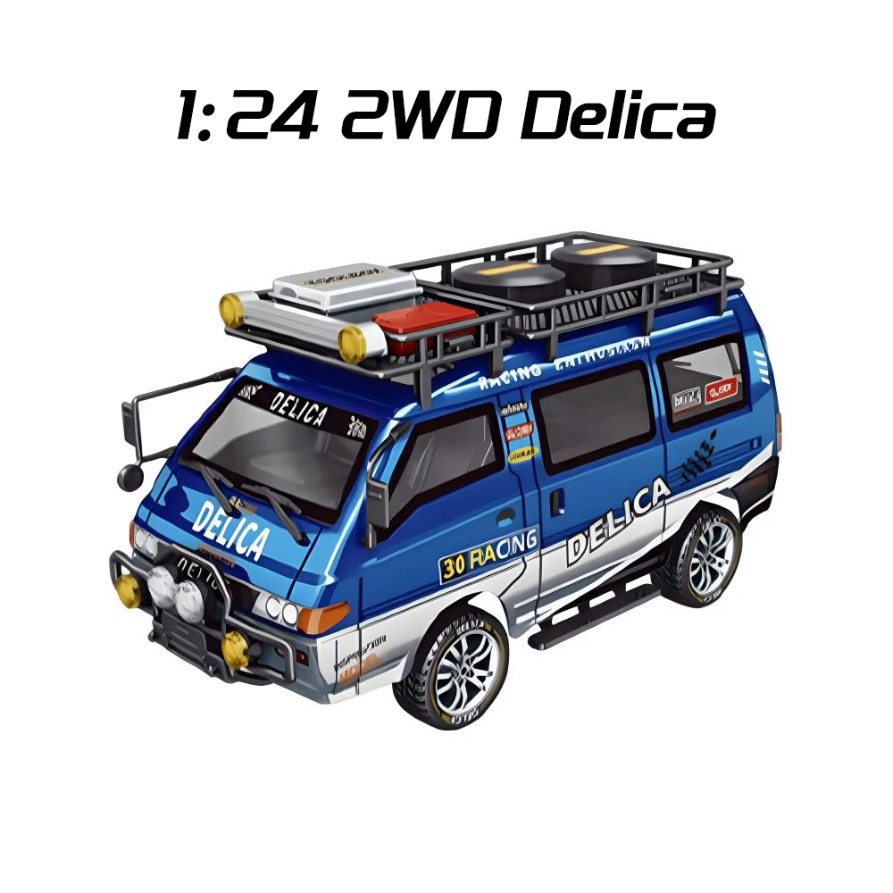 1/24 デリカ スターワゴン DELICA ラジコンカー LEDライト付 1/24 デリカ スターワゴン DELICA ラジコンカー LEDライト付