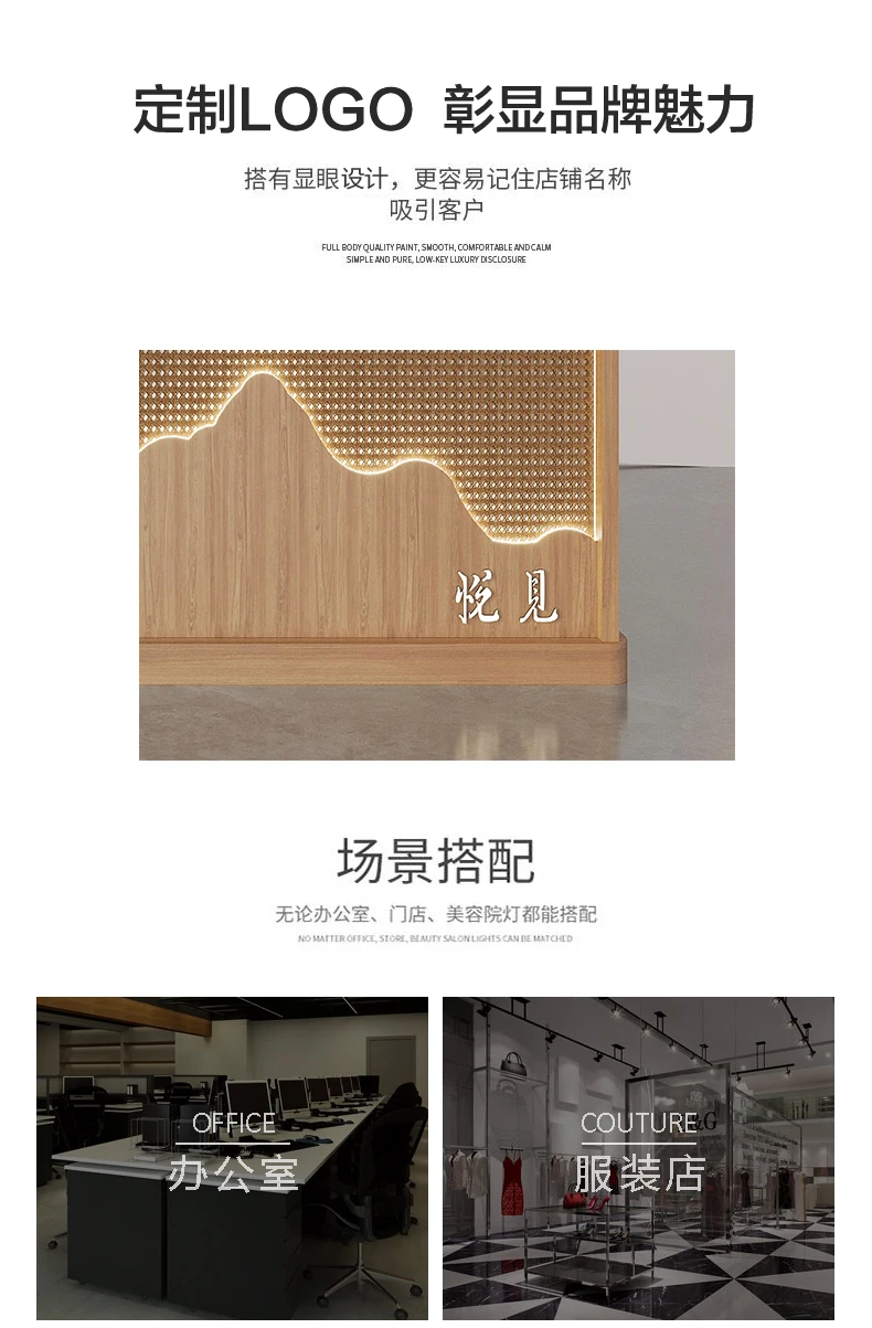 Description Picture 6 of itemShop Reception Desks Standing Desk Cashier Business Simple Commercial Restaurant Checkout Aesthetic Comptoir Caisse Furniture