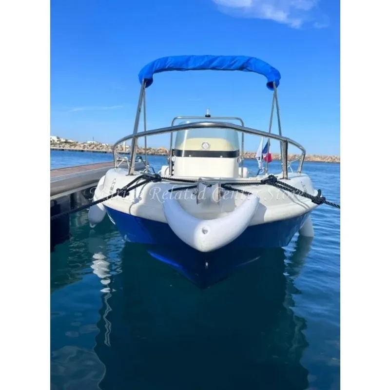 Fishing Boat Cover Boat Cover 600D 3 BOW Bimini Top Boot Cover No Frame Boat Cover Waterproof Anti UV Boat Dustproof Accessories