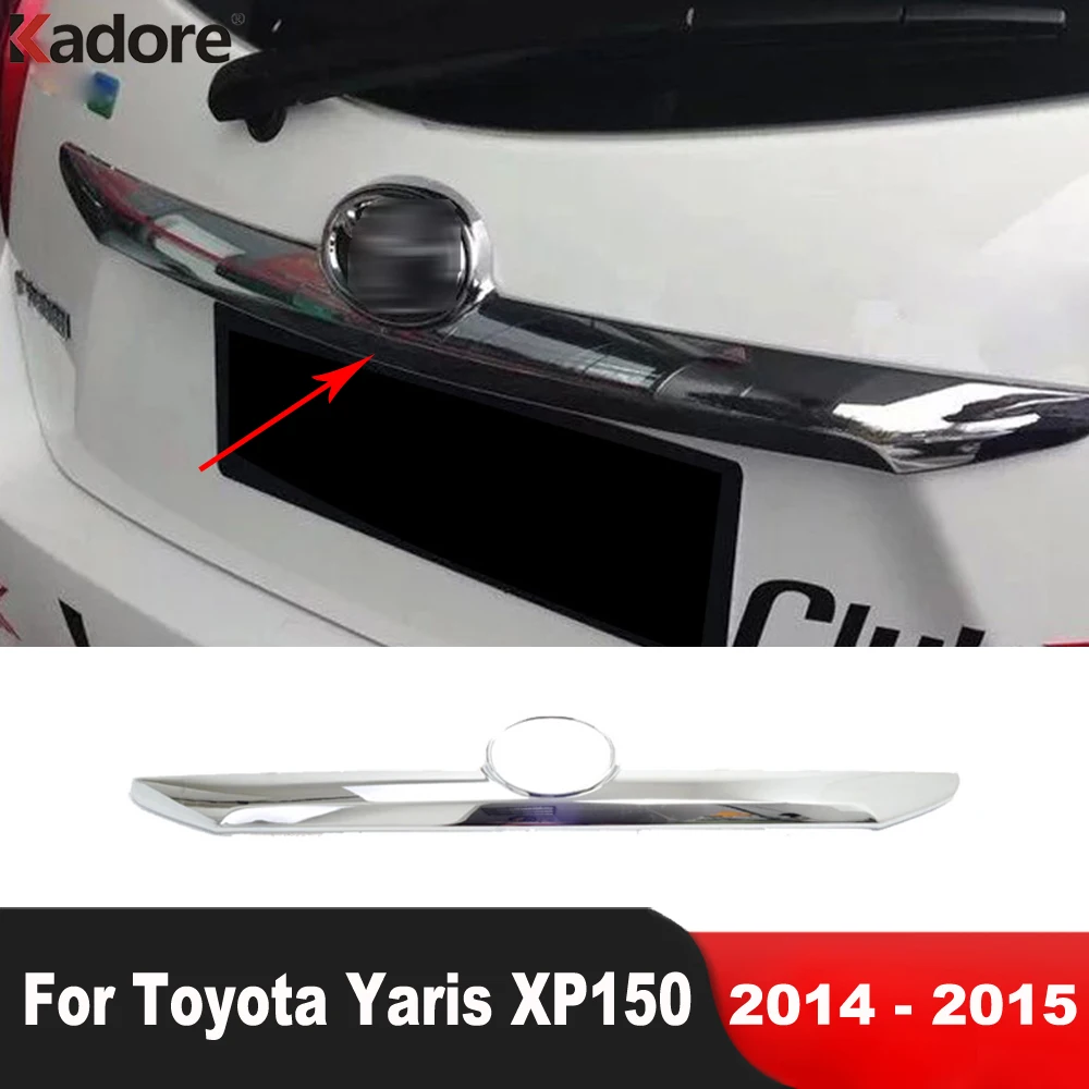 

Для хэтчбека Toyota Yaris XP150 2014 2015 хром крышка багажника автомобиля отделка задние ворота молдинговая полоса внешние аксессуары