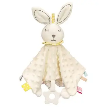 Elephant Baby Comforter Blanket Soft Appease Towel Baby Rattle Animals Toys Soothe Reassure Sleeping Towel Lathe HangingToddler 6