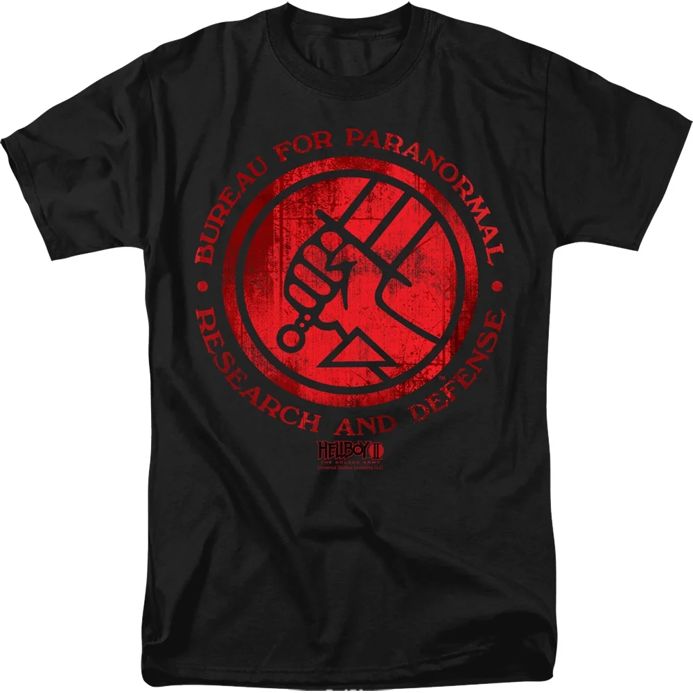 Bureau Per La Ricerca Parabolica E La Difesa Logo Hellboy T-Shirt