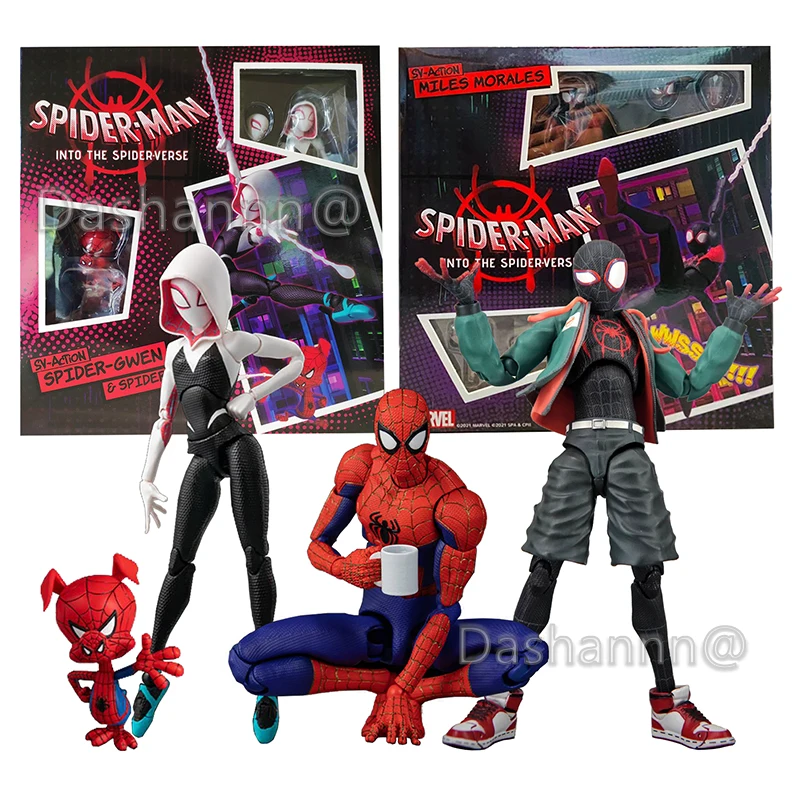

Экшн-фигурки Marvel Sv, Человек-паук, Gwen, Майлс, Моралес, Питер, Паркер, Gwen Stacy, экшн-фигурки, Человек-паук, игрушки в виде паука