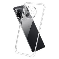 Ultrathin Crystal Clear Soft Silicone Phone Case with Camera Protection - OnePlus 11 (Clear)