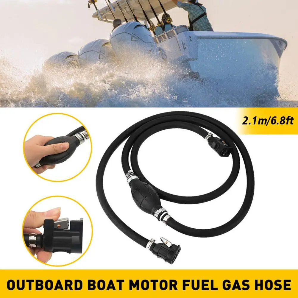 

Universal Fuel Line - 5/16" Hose Boat Fuel Gas Hose Marine Line Fuel Line Assembly 8mm/0.3" for YAMAHA Outboard Motor Desie M1P7