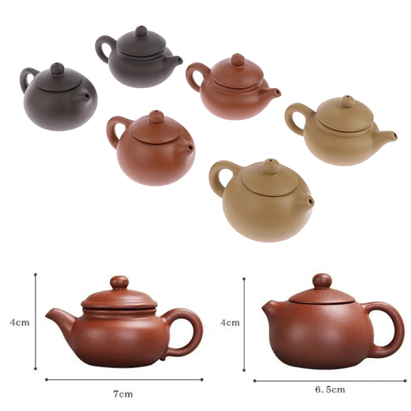 Tea Pet Ornaments 1PCS Purple Clay Finger Teapot Tea Pet Small Pocket tea Set Ornaments tea Accessories Boutique Tea Table Decoration