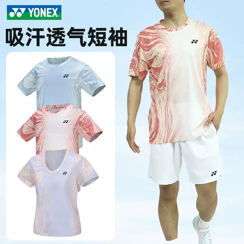 Yonex tennis sport Jersey sports clothing sportswear badminton clothing short sleeve t-shirt men women 115174BCR