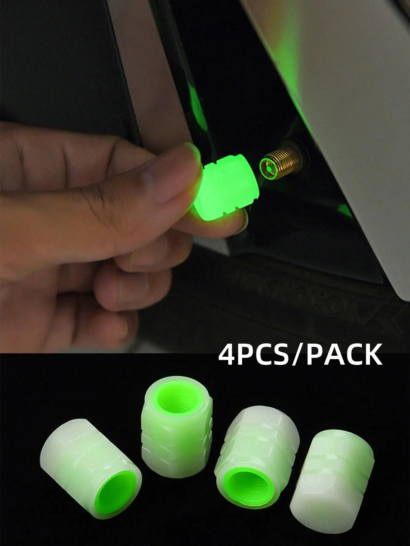 Tire Valve Cap Flashlight-2 Color Combo