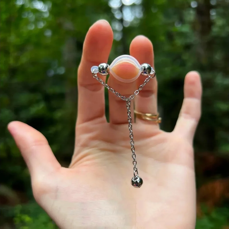 1 Pair Adjustable Fake Nipple Rings