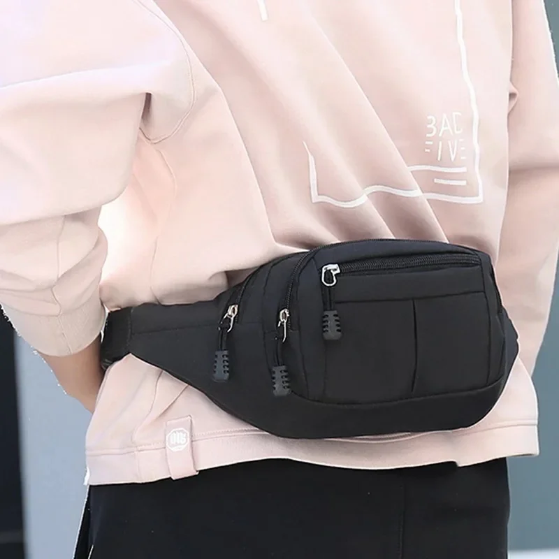 

Men Women Fashion Waist Bag Casual Fanny Pack Purse Large Phone Belt Bag Pouch Canvas Outdoor Travel Phone Bag Banana Hip Bags