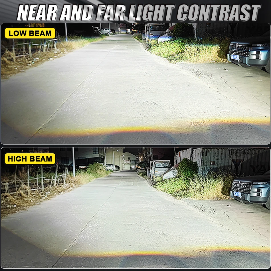 H7 LED 헤드라이트 CANBUS CSP 칩 1:1 미니 사이즈 플러그앤플레이 자동차 램프 3 IN 1 3000K 4300K 6000K 무선 터보 안개등 팬 포함
