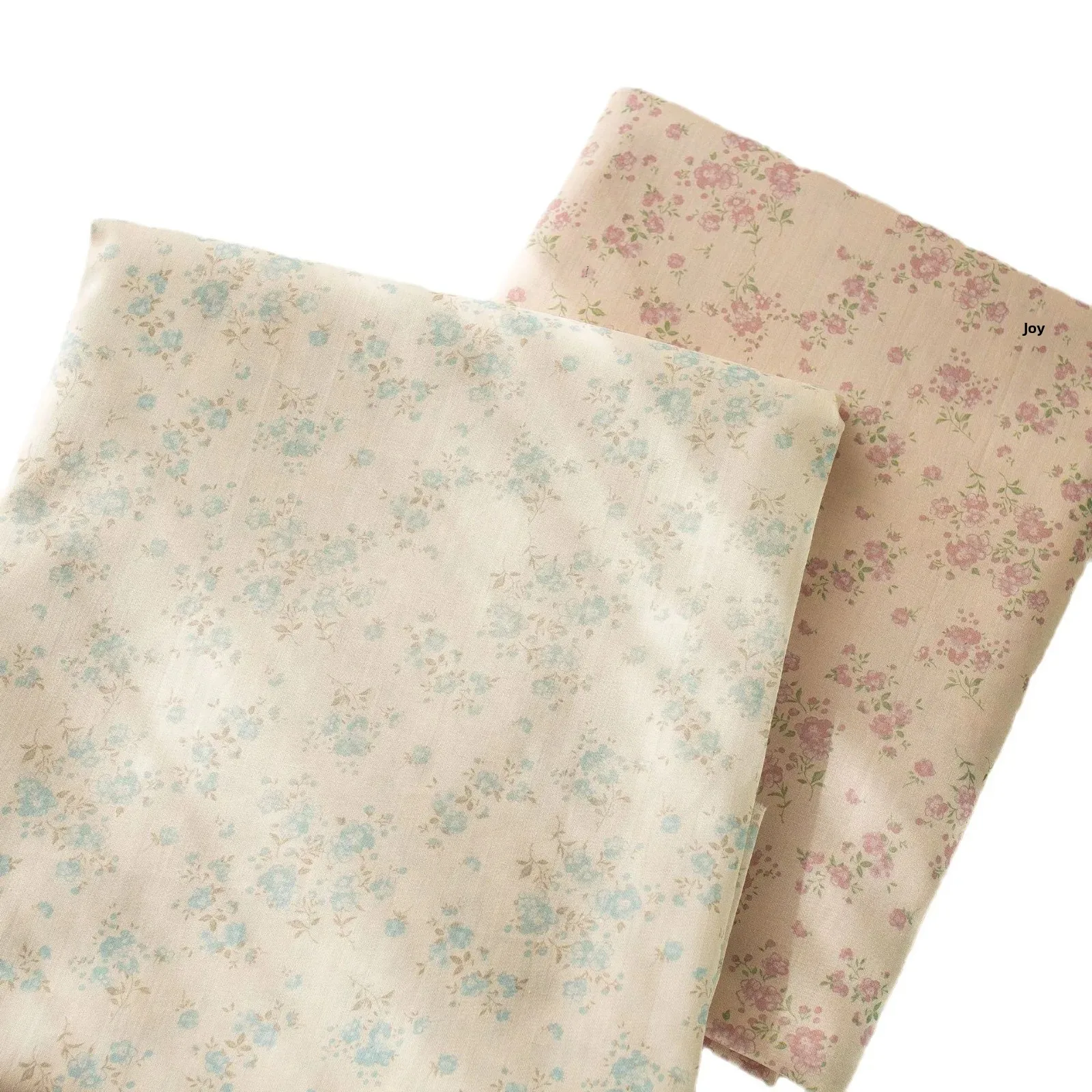 Pure Cotton Digital Printing Fabric 40 Thread Count Korean Style Fresh Floral Pattern Women's Children's Clothing Home Wear