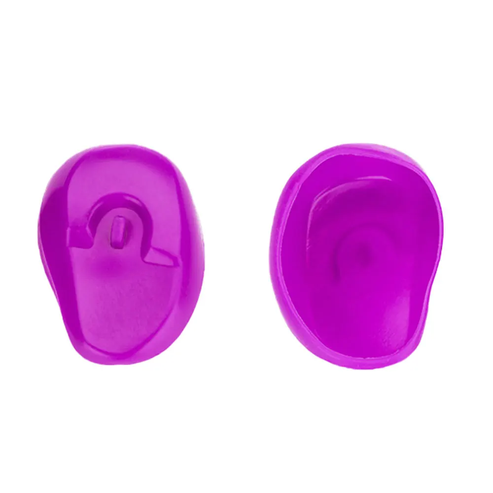 Silicone world 1 Pair Silicone Ear Cover Practical Travel Hair Color Showers Water Shampoo Ear Protector Cover For Ear Care