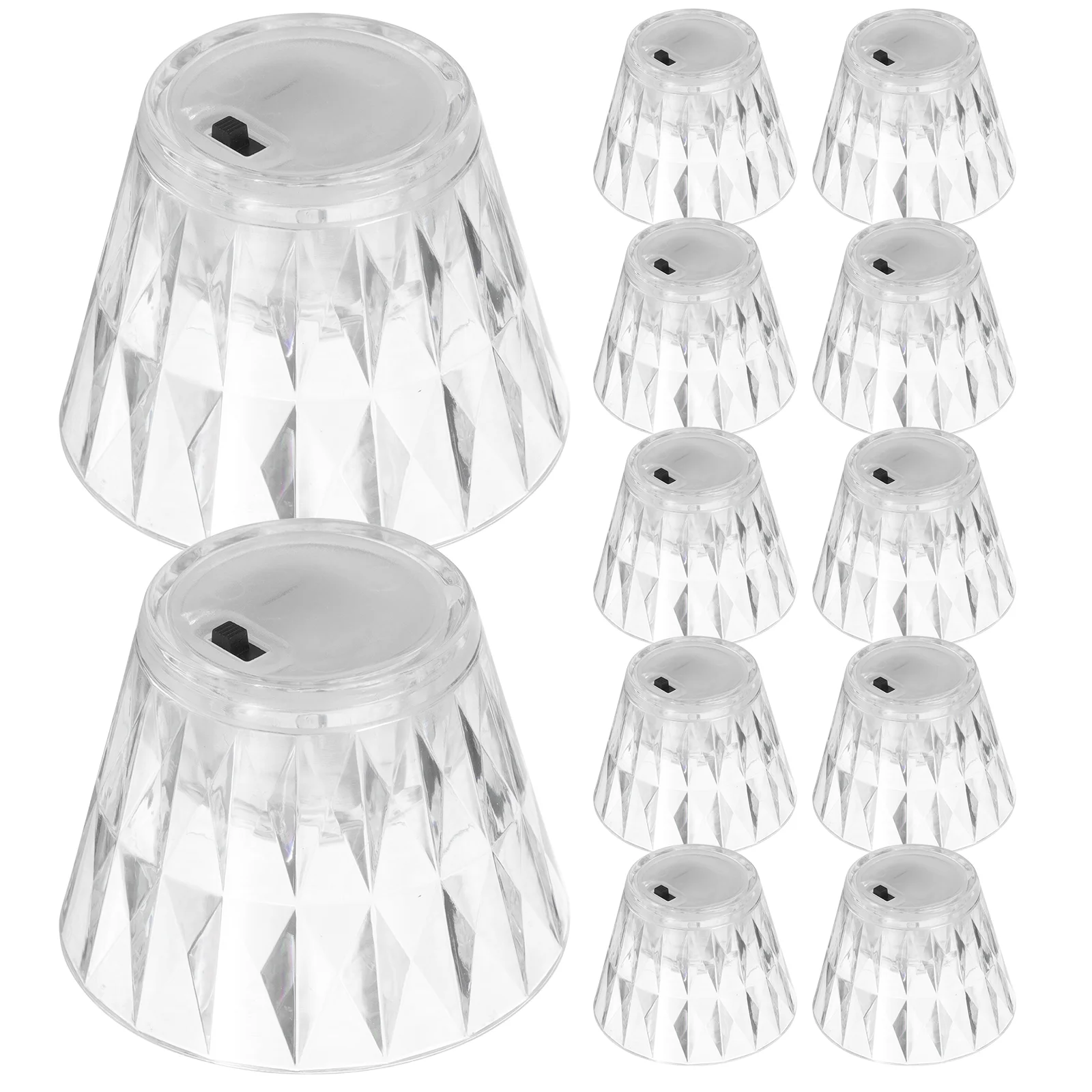 

12pcs Light Up Cup Party Centerpiece Glow In The Dark Party Favor Led Glass