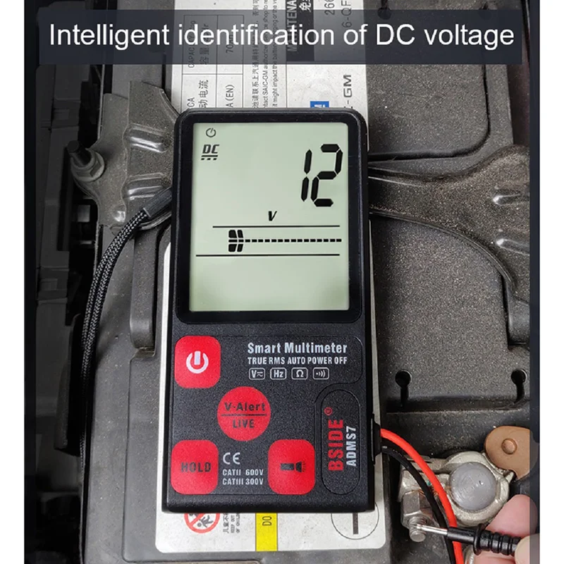 Voltímetro Inteligente, Trms 6000 Contagens, Eletricista Dmm, 3,5